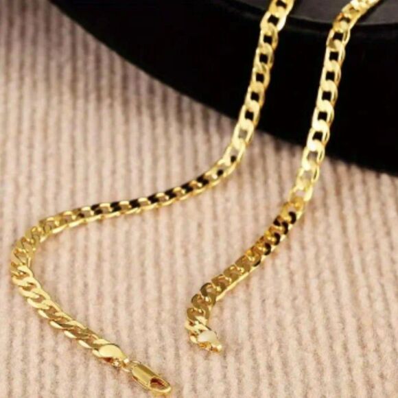 18k gold Cuban chain necklace - Picture 6 of 11
